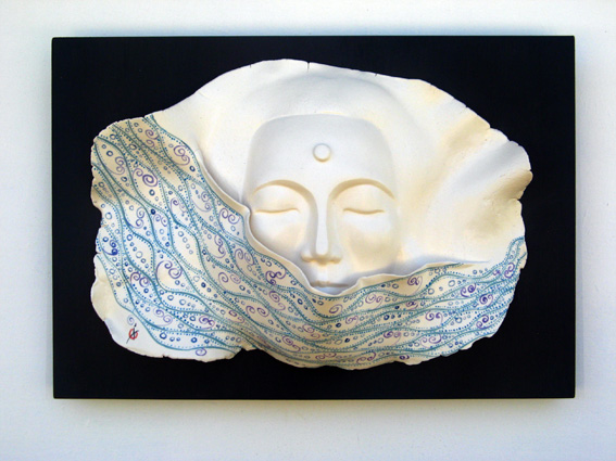 ceramic wall sculpture - Circe